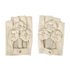 Chanel Floral Fingerless Mittens, front view